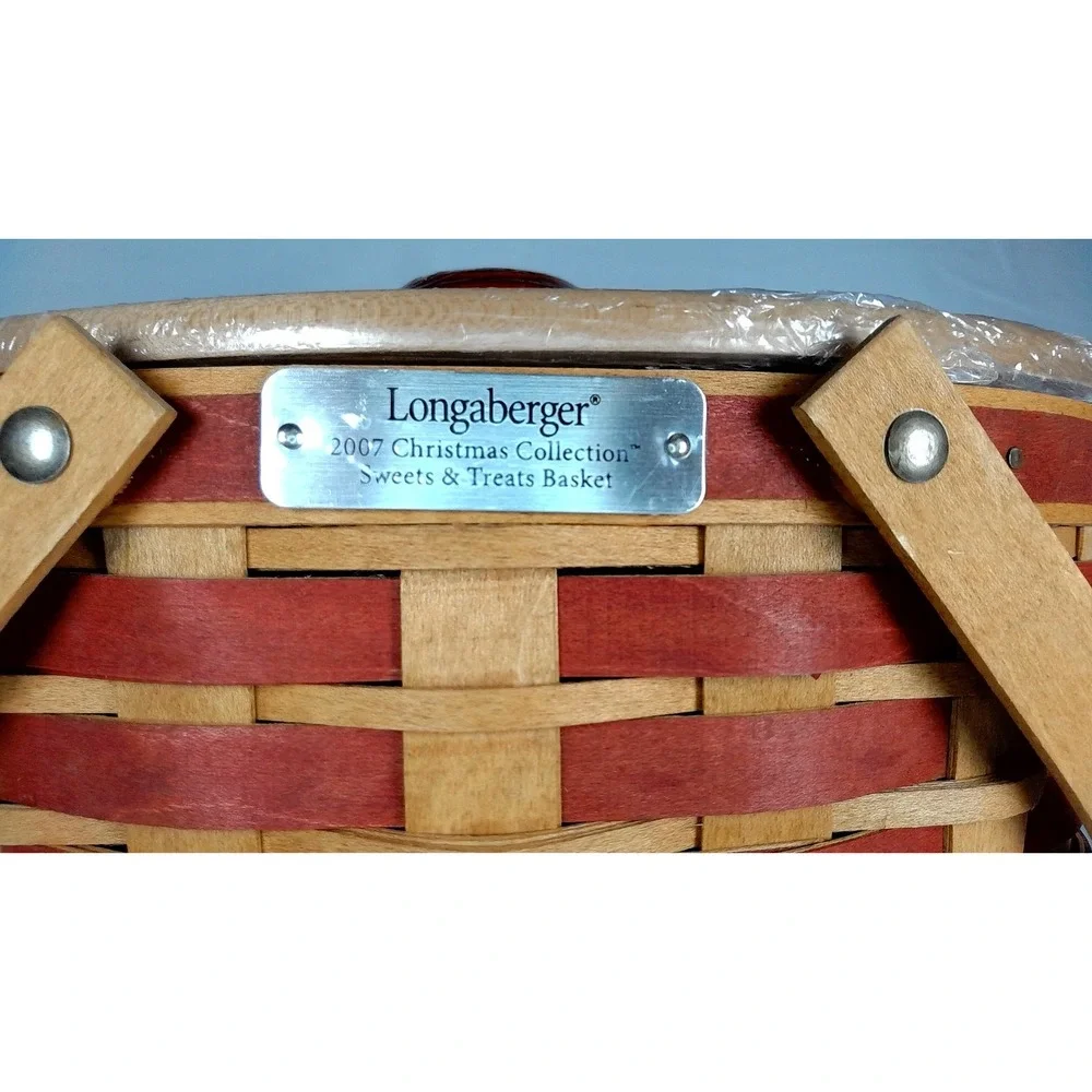 Longaberger 2007 Christmas Collection Sweets & Treats Basket‎ Liner Protector
